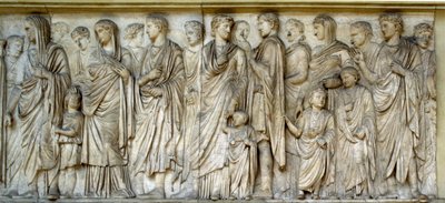 Procession, south wall of the Ara Pacis by Roman